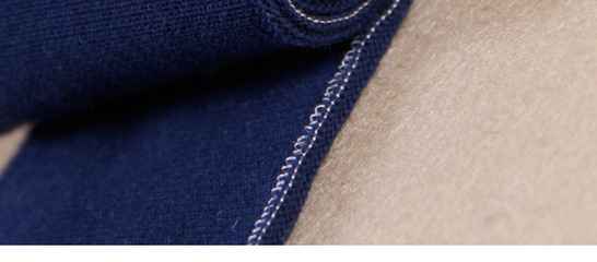 2014新款蓝色横机POLO领 绍兴九剑针织厂直销，时尚辅料新选择